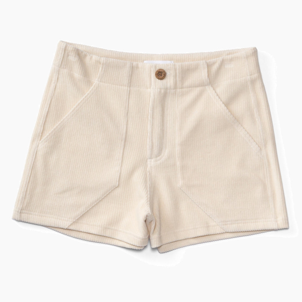 Corduroy High Waist Shorts